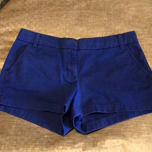 Cobalt Blue J Crew Chino Shorts